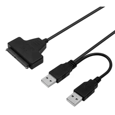 Image of DevTech IT USB 2.0 to SATA serial ATA 15+7 22p Adapter cable for 2.5 HDD laptop hard drive