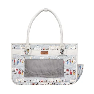 Image of Pet Brands Cath Kidston Carrier, Dog/Cat Fabric London Print Carrier Handbag, Multi