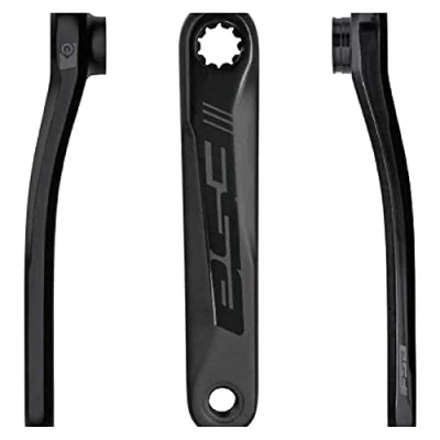 Image of FSA, CK 745/IS/GEN4 Cranks, 170 mm Unisex Adult, Black Sandblasted Anodized (2 Tone)