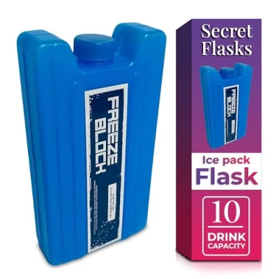 Image of Secret Flasks Ice Pack Flask 10 Drink Capacity (0.4L) Smuggle Your Booze into Any Event with This &amp; Avoid Overpriced Drinks