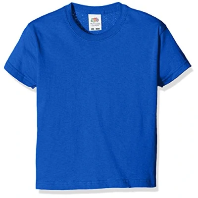 Image of Fruit of the Loom Boys&#039; T Shirt Blue 8 Years