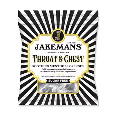 Image of Jakemans Sugar Free Throat &amp; Chest Lozenges 50g