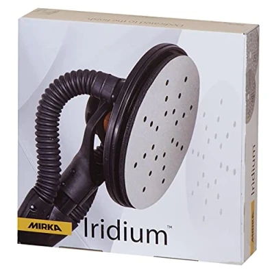 Image of Mirka Iridium Sandpaper Ø 225mm Hook &amp; loop, Grit 150 / 25 pcs For drywall sanders, wall and ceiling sanders Sanding of paint, putty, primer, wood, steel, mineral materials, plastic, glass fibre