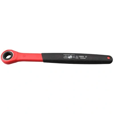Image of AB Tools Laser 10mm Metric VDE Insulated Ratchet Ring Spanner for Hybrid Electric Vehicles