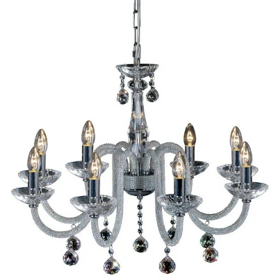 Image of Amora Pendant 8 Light E14 Polished Chrome/Crystal