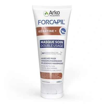Image of Arkopharma Forcapil Keratin + Care Mask Double Use 200ml