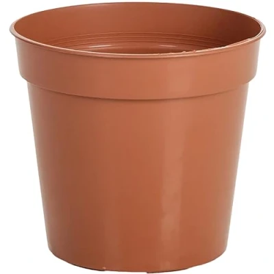 Image of GardenersDream Lightweight Terracotta Plastic Plant Pots, Easy Release, Weather Resistant Suitable for Indoor and Outdoor Use, Available in Large Small Sizes Flowers, Plants, Herbs