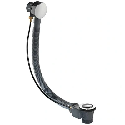 Image of Pura BP105 Chrome Bath Waste with Overflow &amp; Pop Up Plug WST4006