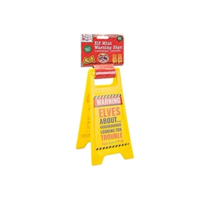 Image of Elf Mini Warning Sign Assorted