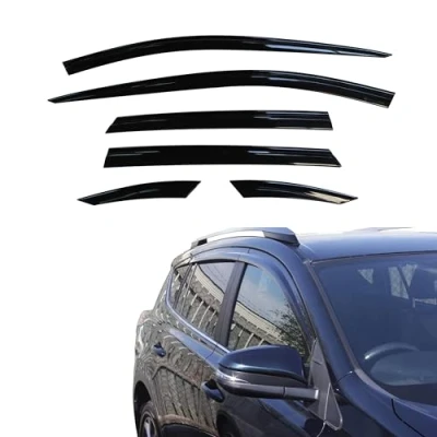 Image of AUTO CLOVER Wind Deflectors Set for Toyota Rav4 2013 2018 (6 pieces)