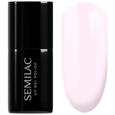 Image of SEMILAC 051 French Beige Milk Nail UV Gel Polish Long Lasting and Easy to Apply Soak off UV/Led Perfect for Home Professional Manicure Pedicure 7 ml