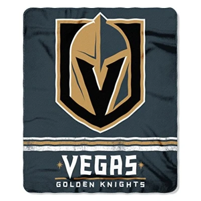 Image of Northwest NHL Vegas Golden Knights Unisex Adult Fleece Throw Blanket, 50&quot; x 60&quot;, Fade Away
