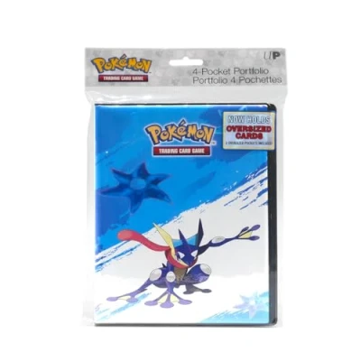 Image of Ultra PRO Greninja 4 Pocket Portfolio for Pokémon, Trading Gaming Card Organizer Accessory Storage