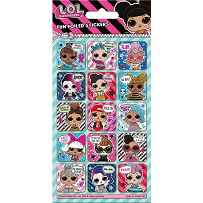 Image of L.O.L. Surprise! Glitter Sparkly Reusable Reward Stickers Official Licensed Product on Non Porous Surfaces