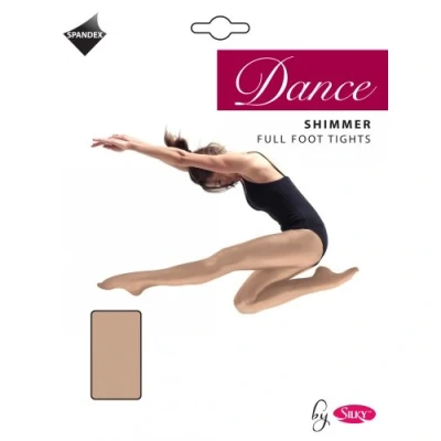 Image of Roch Valley Silky Shimmer Dance Tights Light Toast Age 7 9
