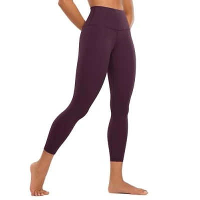 Image of CRZ Yoga Butterluxe 23&#039;&#039; High Waisted Capri Workout Leggings for Women Lounge Buttery Soft Pants Deep Purple 12