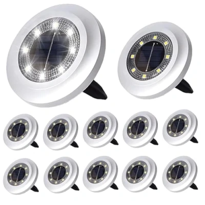 Image of Solar Ground Lights,12 Pack Lights Outdoor Garden,Waterproof Garden for Lawn Pathway Yard Landscape Walkway