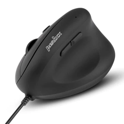 Image of Perixx PERIMICE 508 Vertical Ergonomic Mouse Programmable Natural Right Handed Design