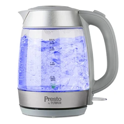 Image of Tower Presto 2200W 1.7 Litre Electric Kettle Grey