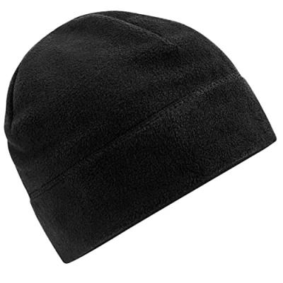 Image of Beechfield B244R Recycled Fleece Pull On Beanie Black