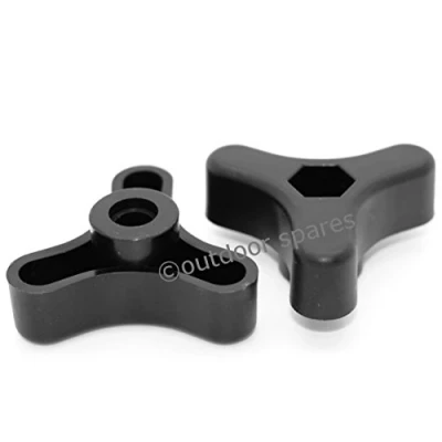 Image of 2 x Genuine Mountfield Handle Wheels 122399900/0 for SP533, SP536, SP414, SP454