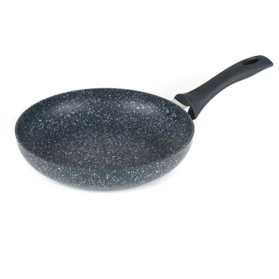 Image of Russell Hobbs RH00842EU Nightfall Stone Frying Pan 28cm Non Stick, Induction Hob Fry Pan, Long Lasting Aluminium, Soft Grip Handle, PFOA Free, Suitable For All Stoves, Blue Granite, Dishwasher Safe
