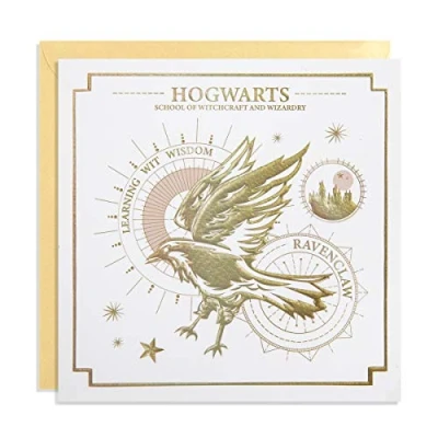 Image of Cardology Harry Potter Birthday Card Yule Ball Collection Officially Licensed Wizarding World Merchandise (Ravenclaw)