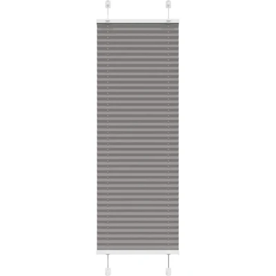 Image of vidaXL Pleated Blind Anthracite 45x100 cm Fabric Width 44.4 Polyester