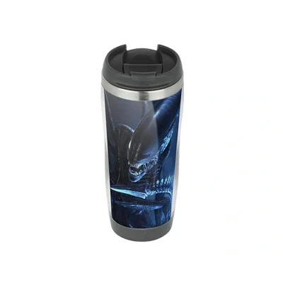 Image of Glades Alien The Creature Stunning Travel Mug, Thermal Insulated Cup for Hot and Cold Beverages Drinks