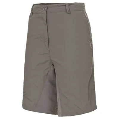 Image of Trespass Hashtag, Storm Grey, XXS, Quick Dry Shorts for Women, XX Small / 2X 2XS, Grey