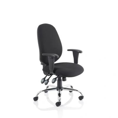 Image of Lisbon Task Operator Chair Black Fabric