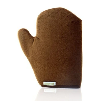 Image of Luxury Velvet Flawless Tanning Mitt By Lusso Tan. Gradual Self Applicator Glove for the Face and Body. Sunless Tanner Mitten. Long Lasting, Streak Free, Reusable Fake Tan Application Mitt.