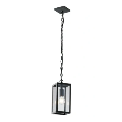 Image of Mirage Outdoor Ceiling Pendant Lantern, Anthracite, IP44, E27