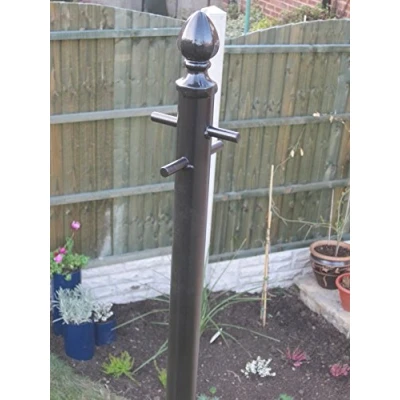 Image of DIO MET Heavy Black Washing Line Post/Clothes Pole Airer