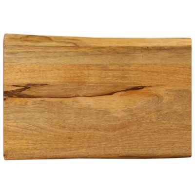 Image of Table Top 70x40x3.8 cm Live Edge Solid Wood Mango Vidaxl