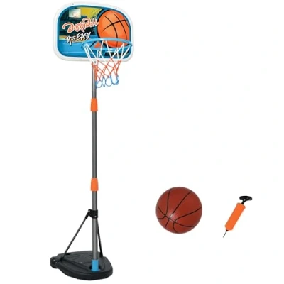 Image of HOMCOM Kids Basketball Hoop and Stand Portable Set w/Ball Pump Netting Backboard Adjustable Height from 126 cm to 158