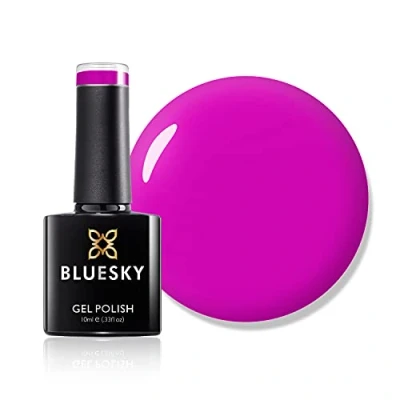 Image of Bluesky Gel Nail Polish, Purity Neon07, 10 ml Bright, Neon, Pink, Long Lasting, Chip Resistant, (Requires Curing Under UV LED Lamp)