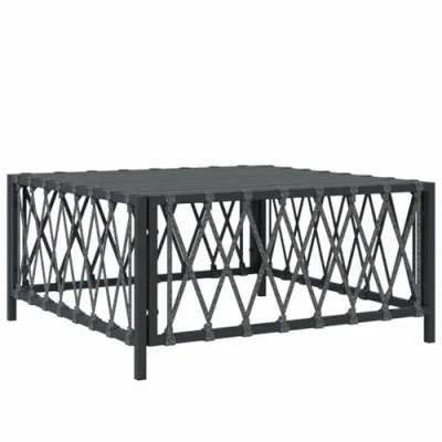 Image of vidaXL Anthracite Outdoor Garden Table Woven Fabric and Powder Coated Steel Construction Modular Patio Furniture
