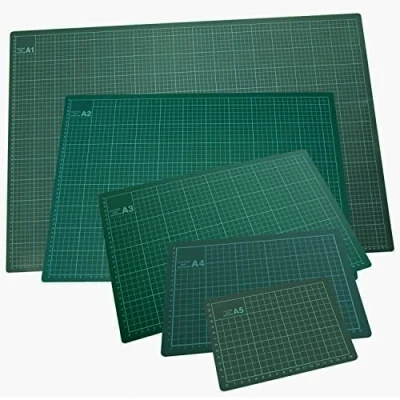 Image of Self Healing Sewing Mat Rotary Cutting Double Sided Craft Board for Crafts Hobby Fabric Precision Scrapbooking Project Arts &amp; Grid Design (A4: 210 x 297 mm Mat)