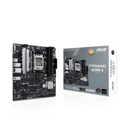 Image of Asus PRIME A620M A CSM Corporate Stable Model, AMD A620, AM5, Micro ATX, 4 DDR5, VGA, HDMI, DP, GB LAN, PCIe4, 2x M.2