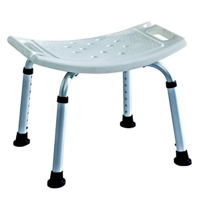 Image of Lightweight Aluminium Shower Stool/Bath seat Bench adjustable height ECSS03A