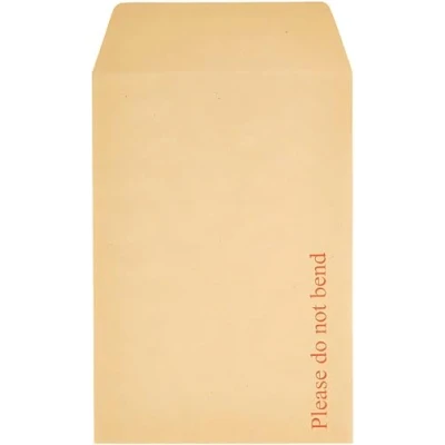 Image of indigo® A5 C5 Board Back Brown Manilla Envelopes Peel Seal for Posting mailing Home Office and Ecommerce eco Friendly (125)