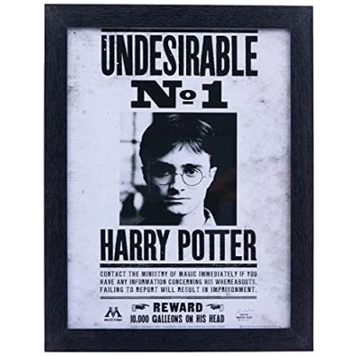 Image of Harry Potter FP10616P PL &quot;Undesirable No 1&quot; Framed Print, 30 x 40 cm