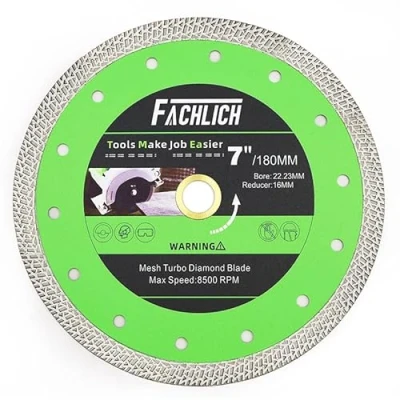 Image of FACHLICH Diamond Cutting Disc 180mm 7&quot; Blade for Porcelain Tile Granite Marble Ceramic