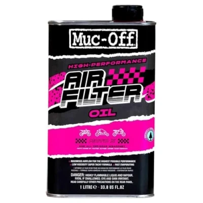 Image of Muc Off Air Filter Oil, 1 Litre Advanced Motorcycle Oil for Foam Filters Engine Motocross, MX, Dirt Bikes