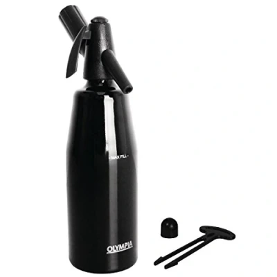 Image of Olympia Soda Siphon Black 1L with New Useful Features for Better Experience