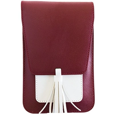 Image of K. Carroll Accessories Harper Crossbody, Maroon/White, S