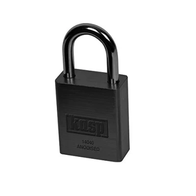 Image of Kasp Solid Aluminium Padlock 40mm Black