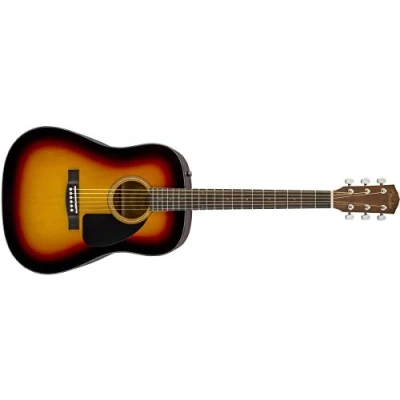 Image of Fender CD 60 Dreadnought V3 DS Acoustic Guitar Walnut Fretboard Sunburst, Comes with Free Virtual Lessons