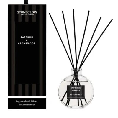 Image of Stoneglow Modern Classics Reed Diffusers Various Scents (Saffron &amp; Cedarwood)